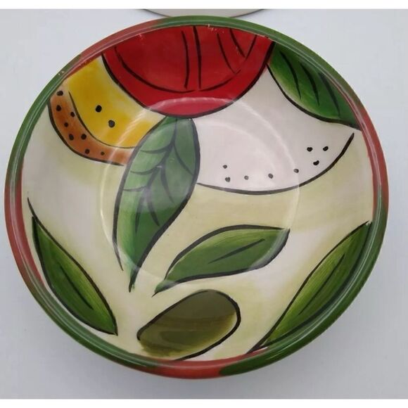 Pampered Chef "Italiano" Tuscan, Set of Four Ceramic Dipping/ Condiment 4 Bowls - Picture 2 of 3